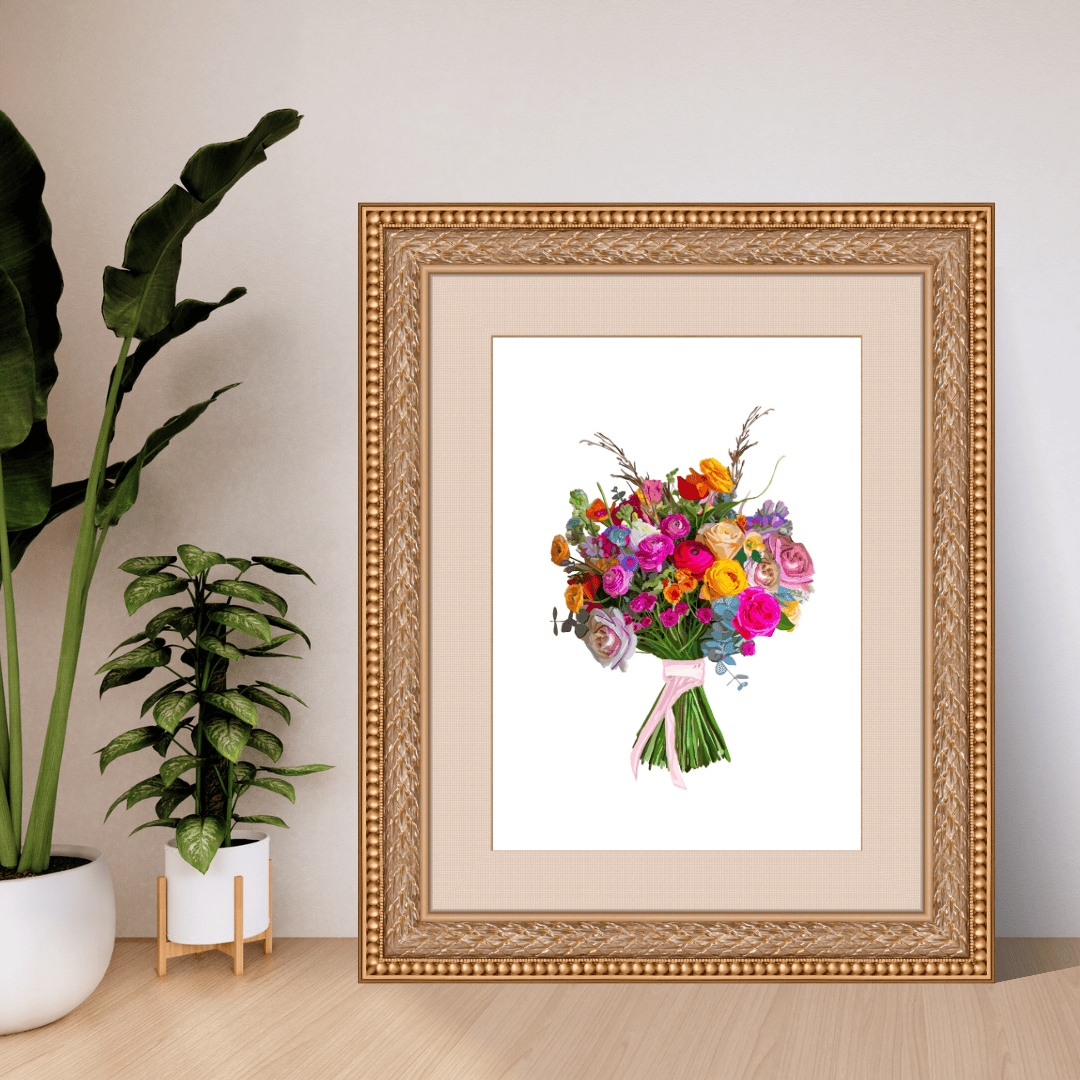 Bailey Made Art Co Beauty in Bloom Bouquet Art Print Art