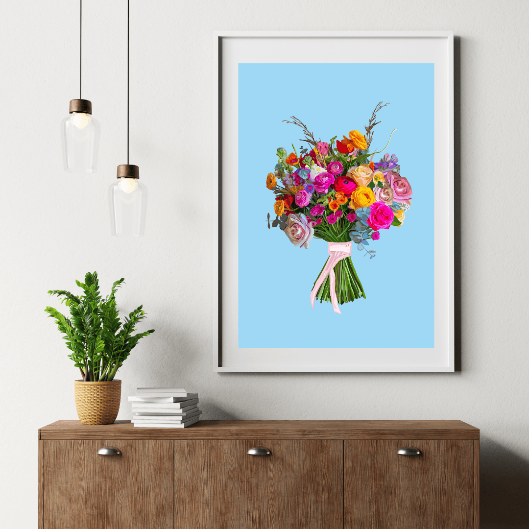 Bailey Made Art Co Beauty in Bloom Bouquet Art Print Art