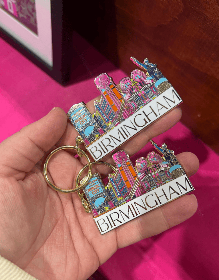 Bailey Made Art Co Birmingham Icons Keychain Art