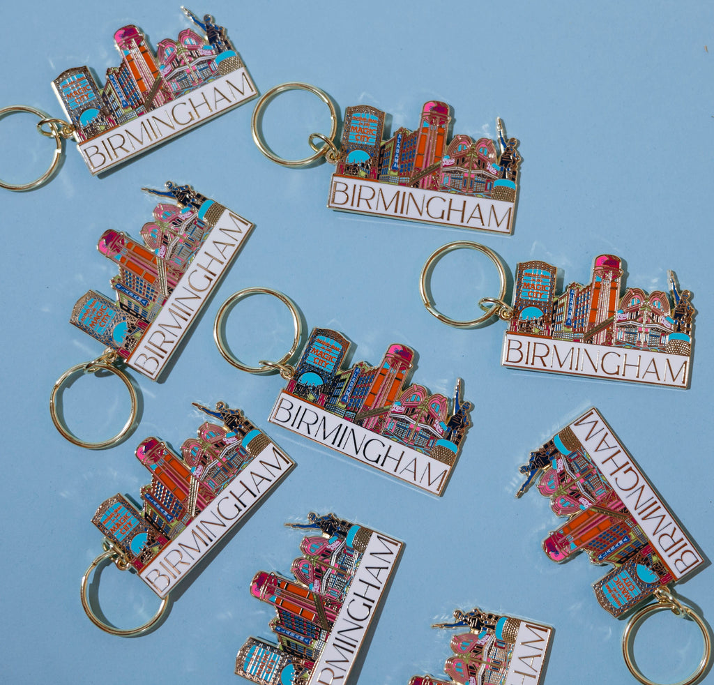 Bailey Made Art Co Birmingham Icons Keychain Art