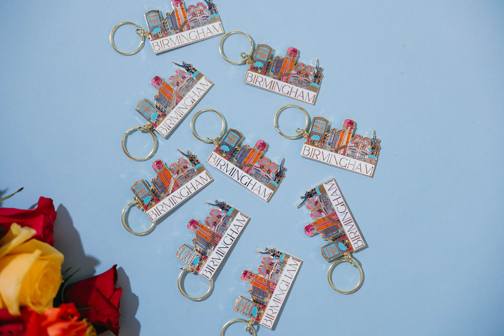 Bailey Made Art Co Birmingham Icons Keychain Art
