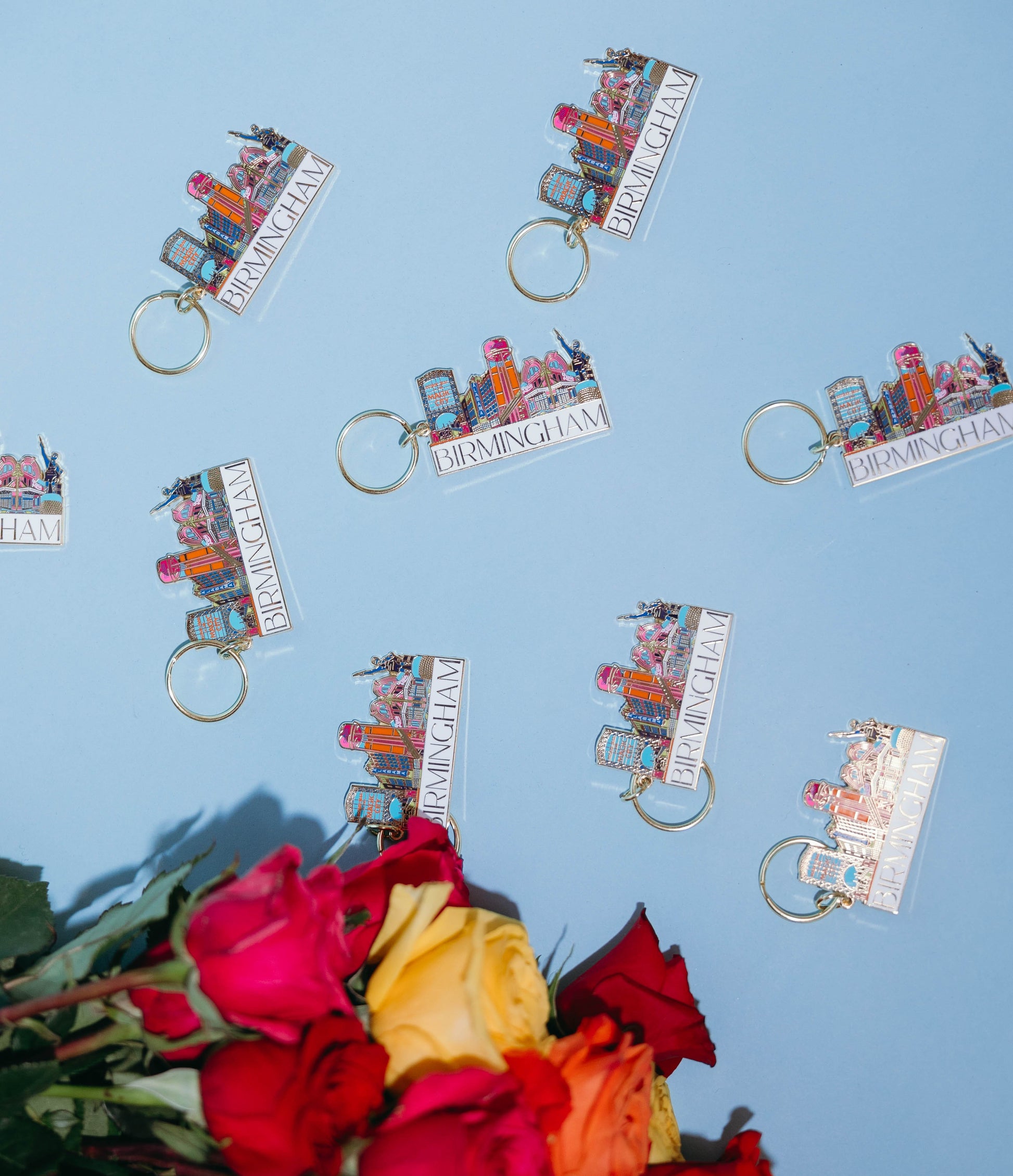 Bailey Made Art Co Birmingham Icons Keychain Keychain