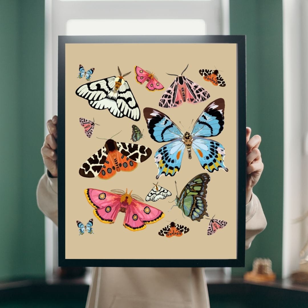 Bailey Made Art Co Butterfly Elegance Art Print Art