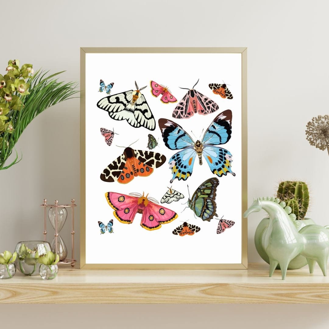 Bailey Made Art Co Butterfly Elegance Art Print Art