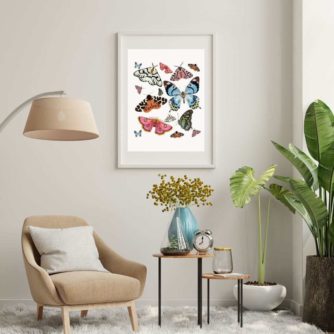 Bailey Made Art Co Butterfly Elegance Art Print Art