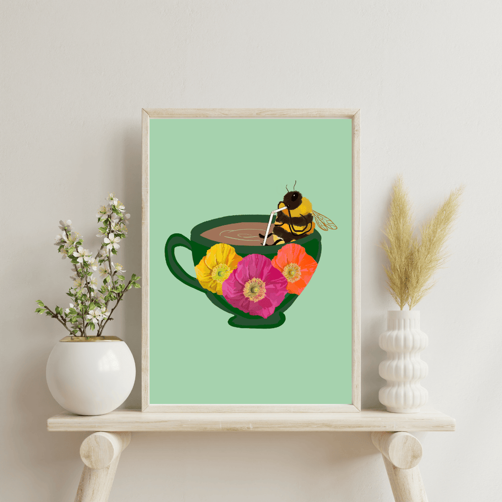 Bailey Made Art Co Caffeine Buzz Art Print Art
