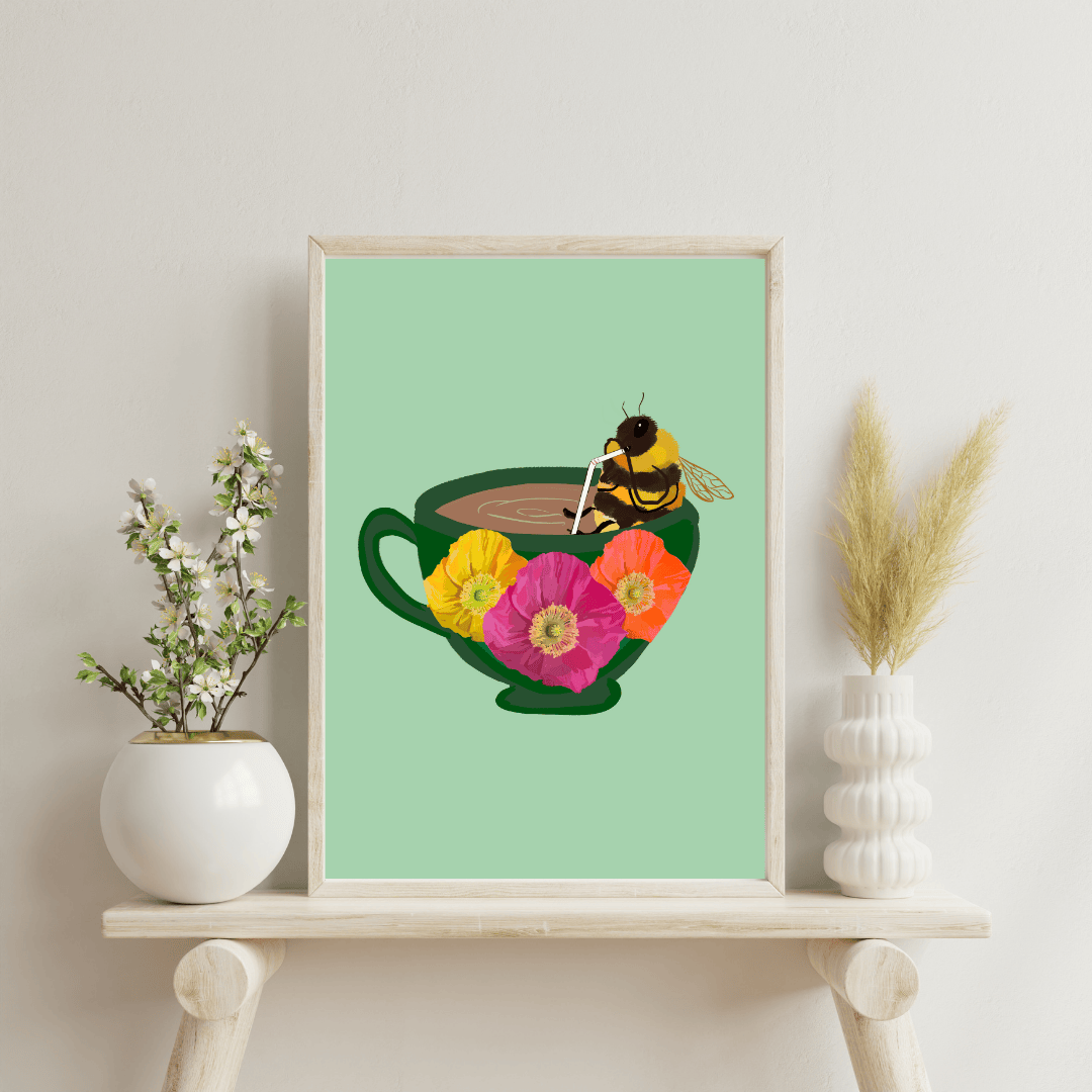 Bailey Made Art Co Caffeine Buzz Art Print Art