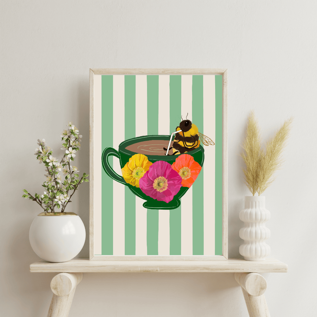 Bailey Made Art Co Caffeine Buzz Art Print Art