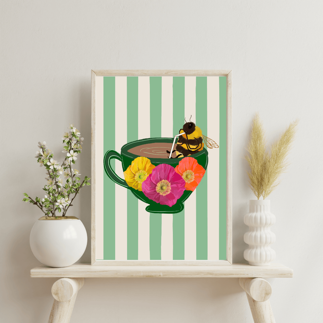 Bailey Made Art Co Caffeine Buzz Art Print Art