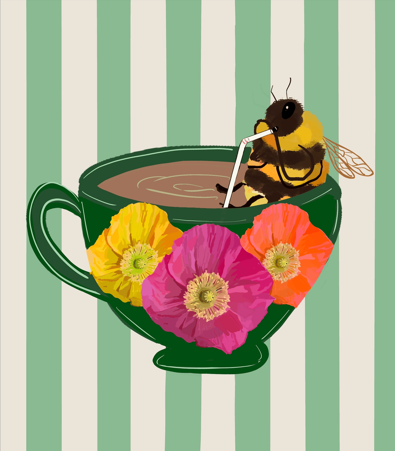 Bailey Made Art Co Caffeine Buzz Art Print Art