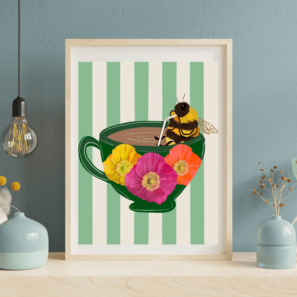 Bailey Made Art Co Caffeine Buzz Art Print Art