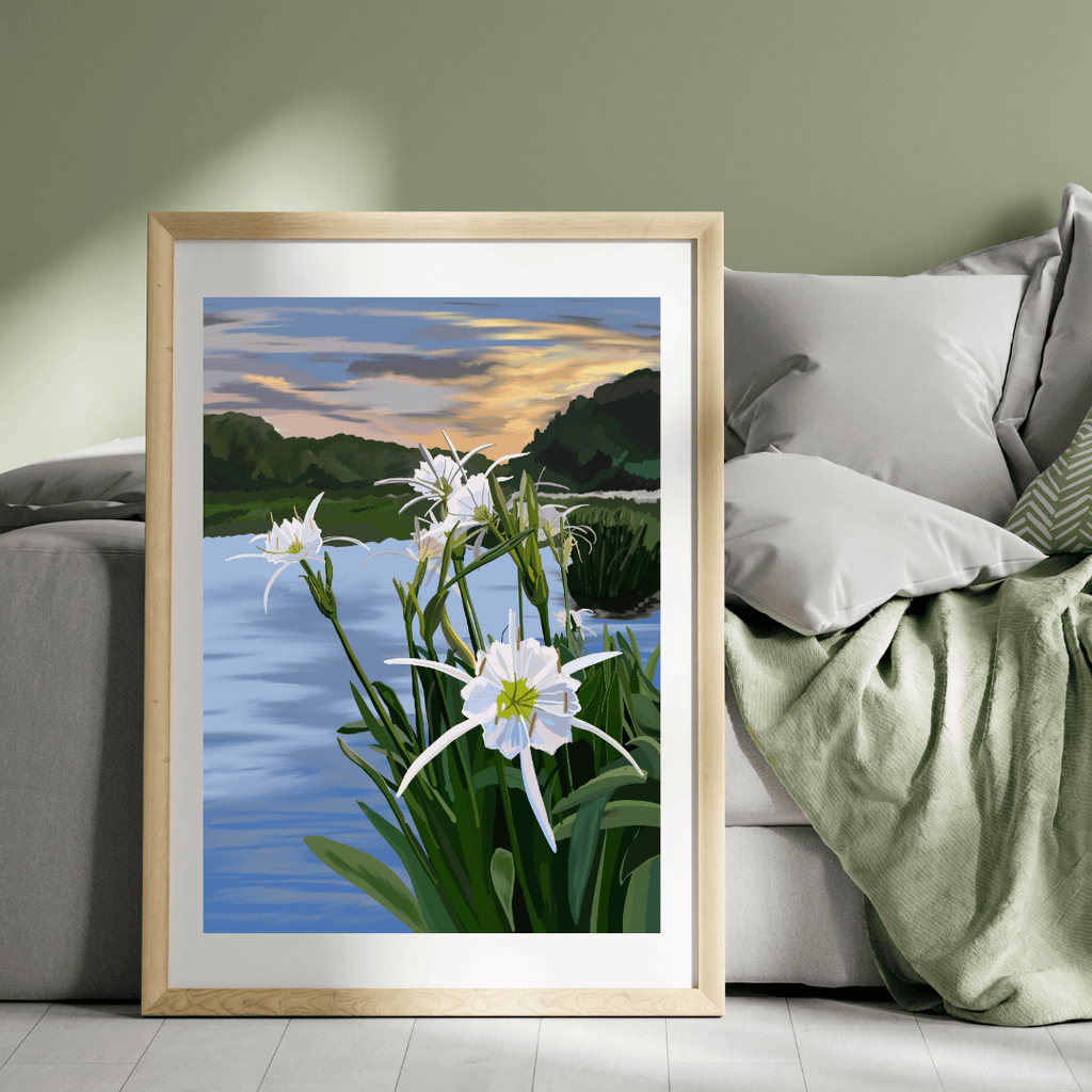 Bailey Made Art Co Cahaba Lily Art Print Art