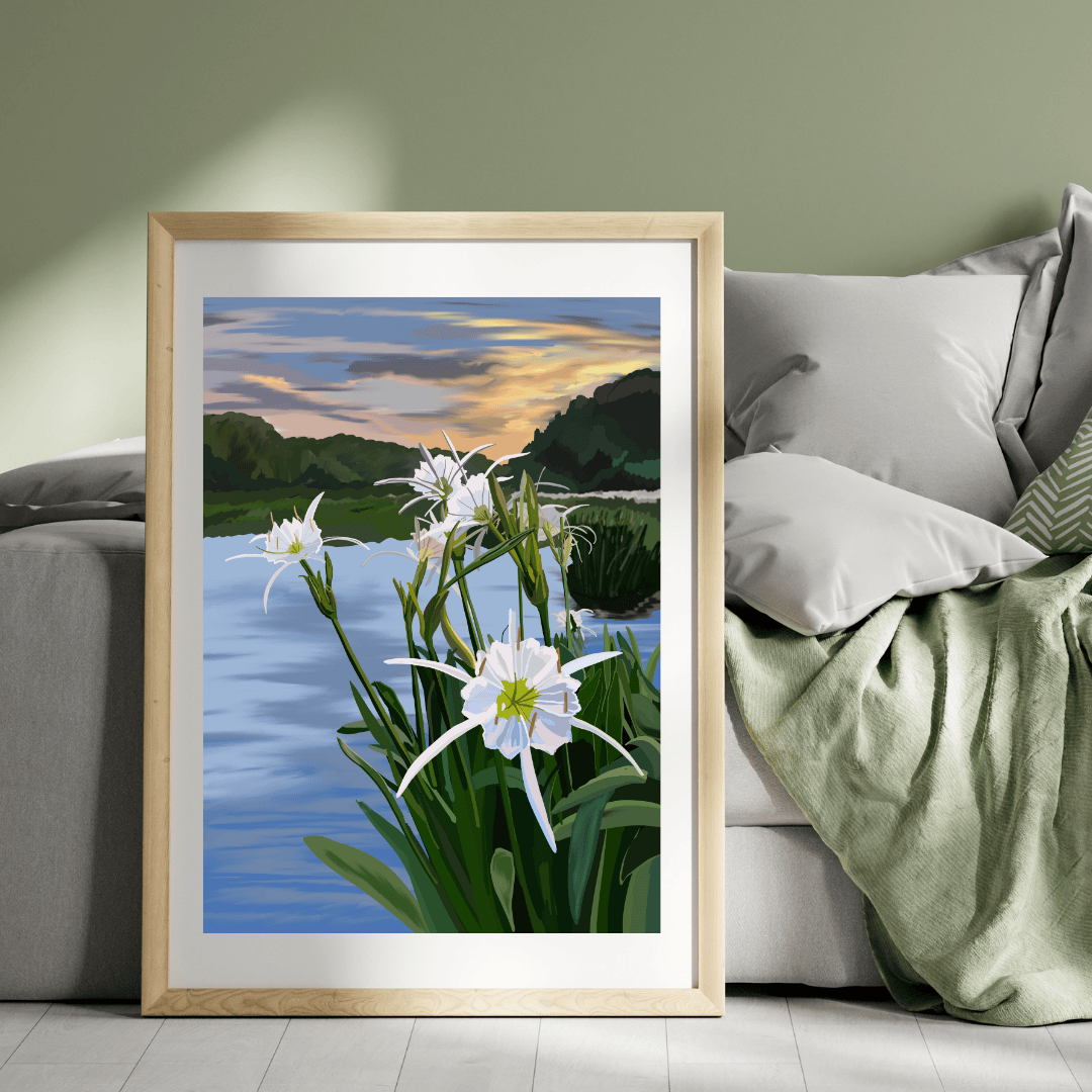 Bailey Made Art Co Cahaba Lily Art Print Art