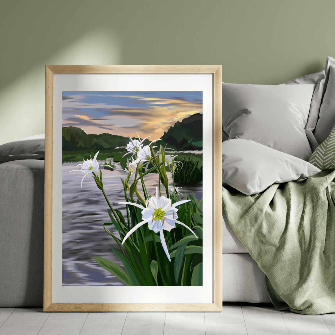 Bailey Made Art Co Cahaba Lily Art Print Art