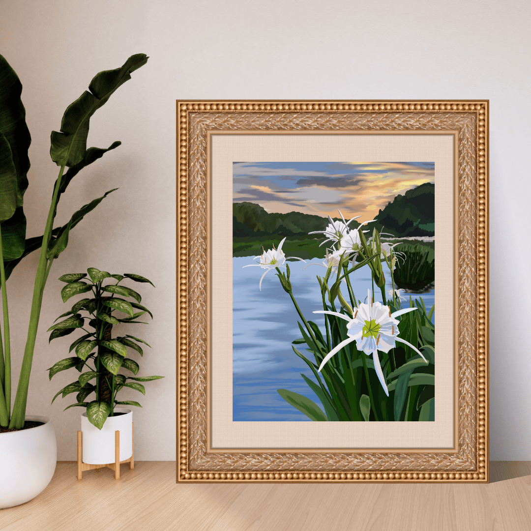 Bailey Made Art Co Cahaba Lily Art Print Art
