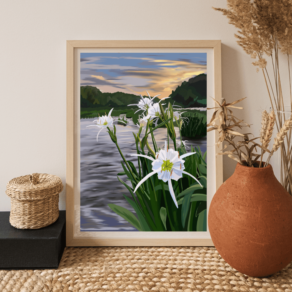 Bailey Made Art Co Cahaba Lily Art Print Art