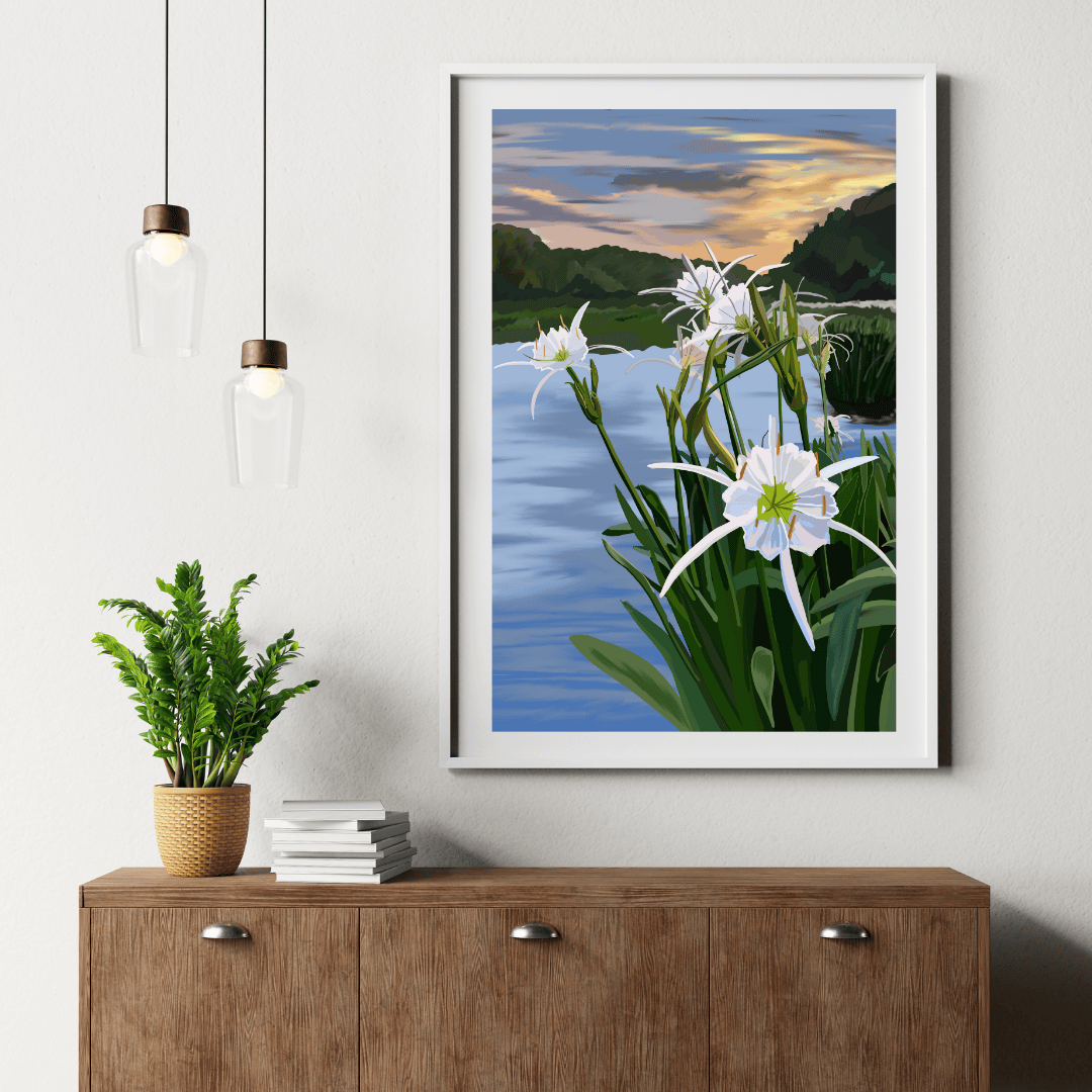 Bailey Made Art Co Cahaba Lily Art Print Art