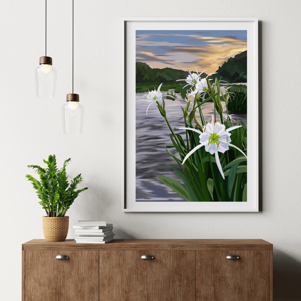 Bailey Made Art Co Cahaba Lily Art Print Art