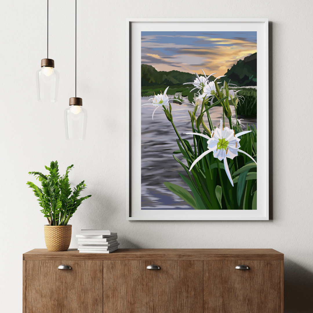 Bailey Made Art Co Cahaba Lily Art Print Art