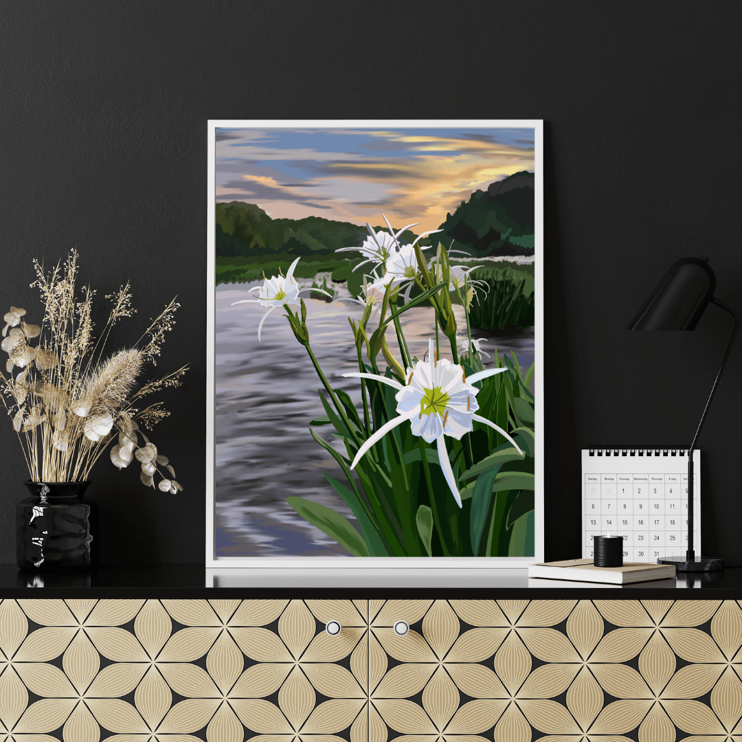 Bailey Made Art Co Cahaba Lily Art Print Art