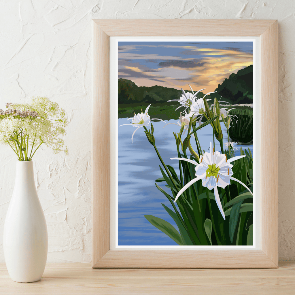 Bailey Made Art Co Cahaba Lily Art Print Art