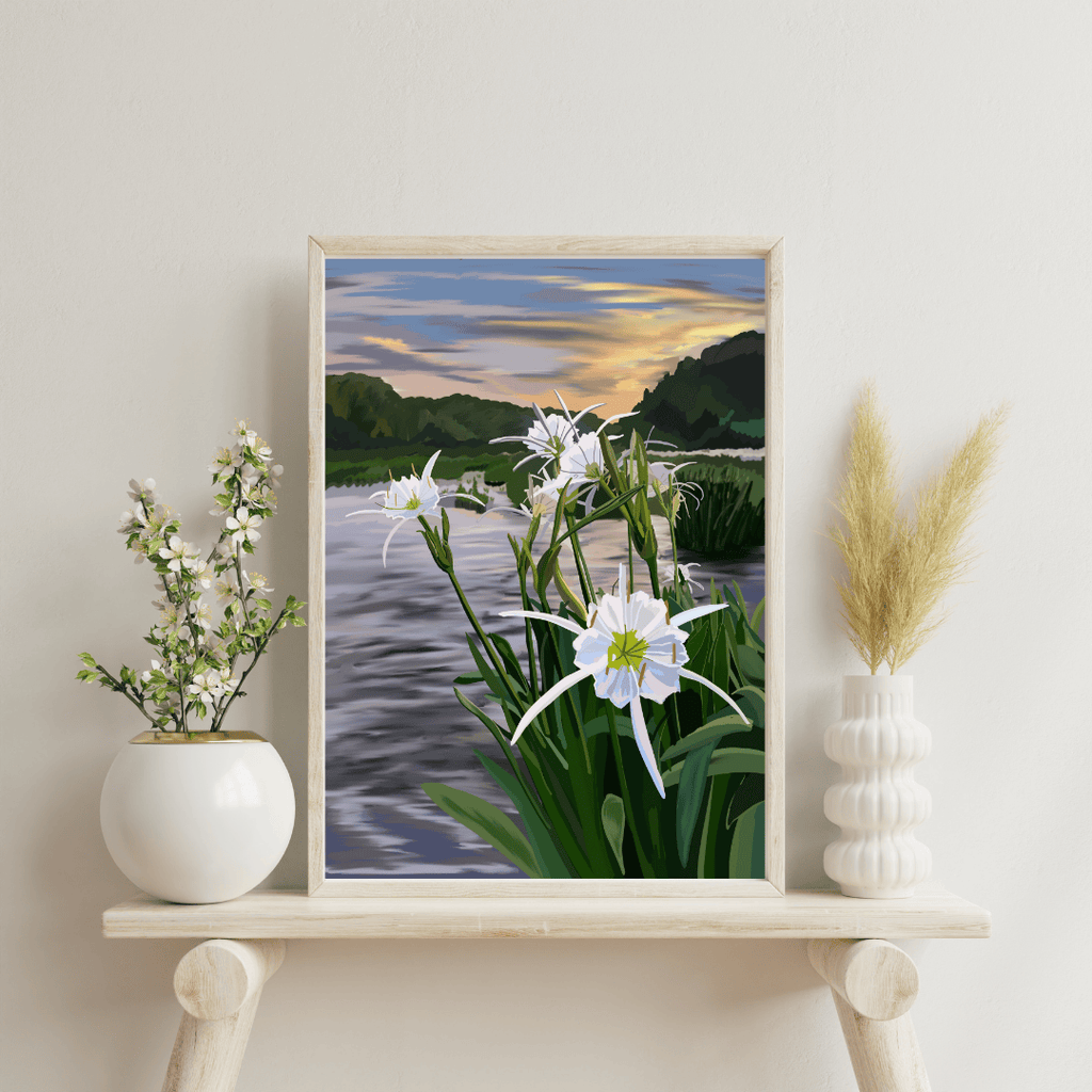 Bailey Made Art Co Cahaba Lily Art Print Art