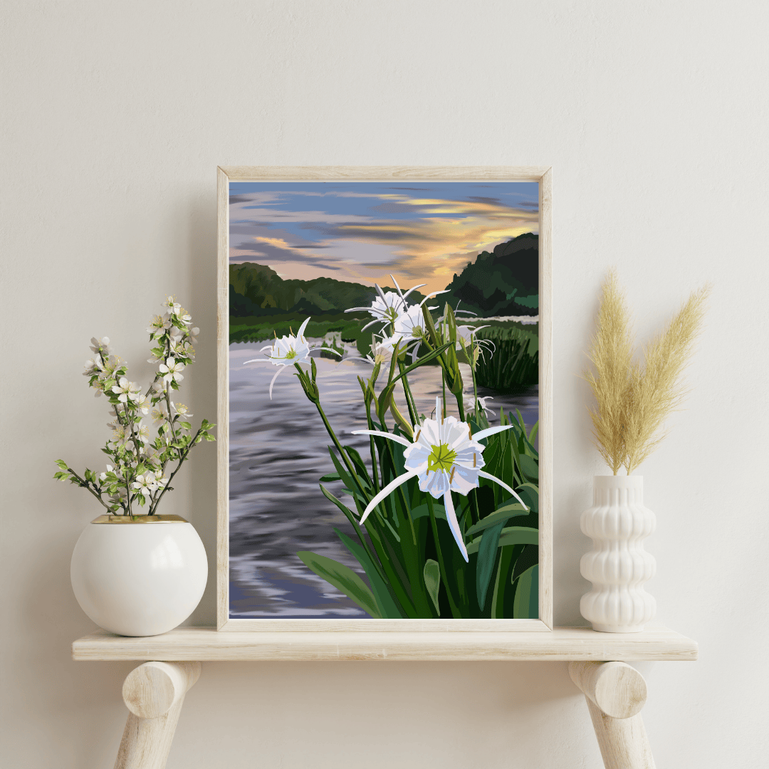 Bailey Made Art Co Cahaba Lily Art Print Art