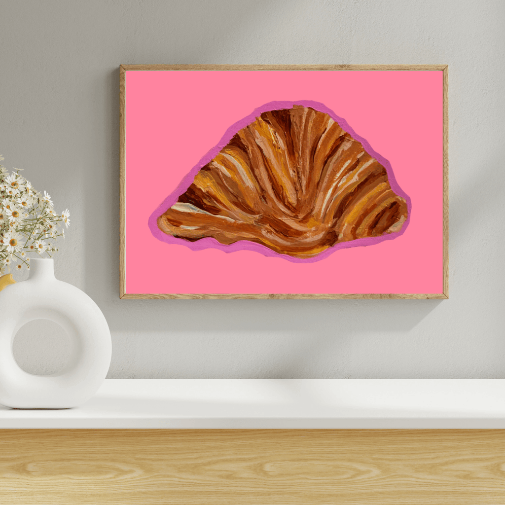 Bailey Made Art Co Croissant Lover Art Print Art