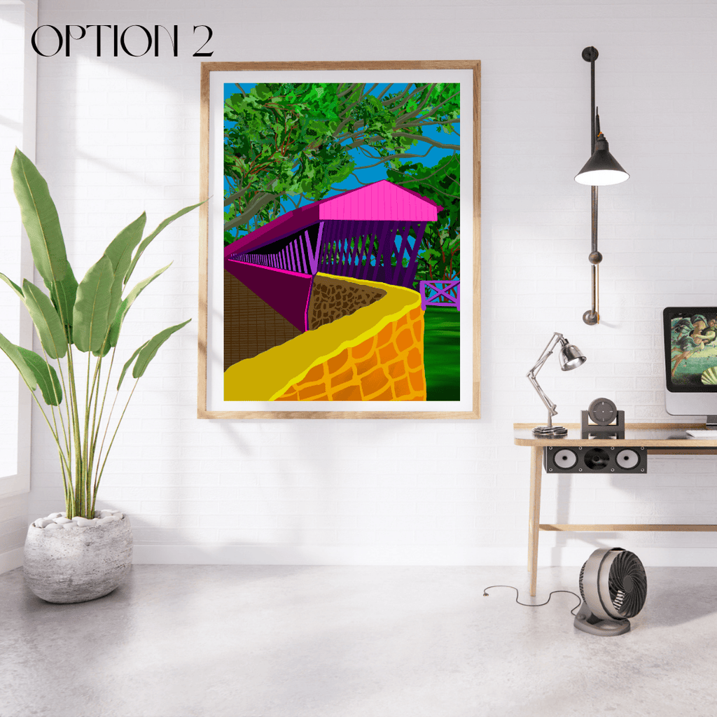 Bailey Made Art Co Cullman Clarkson Covered Bridge Art Print Art