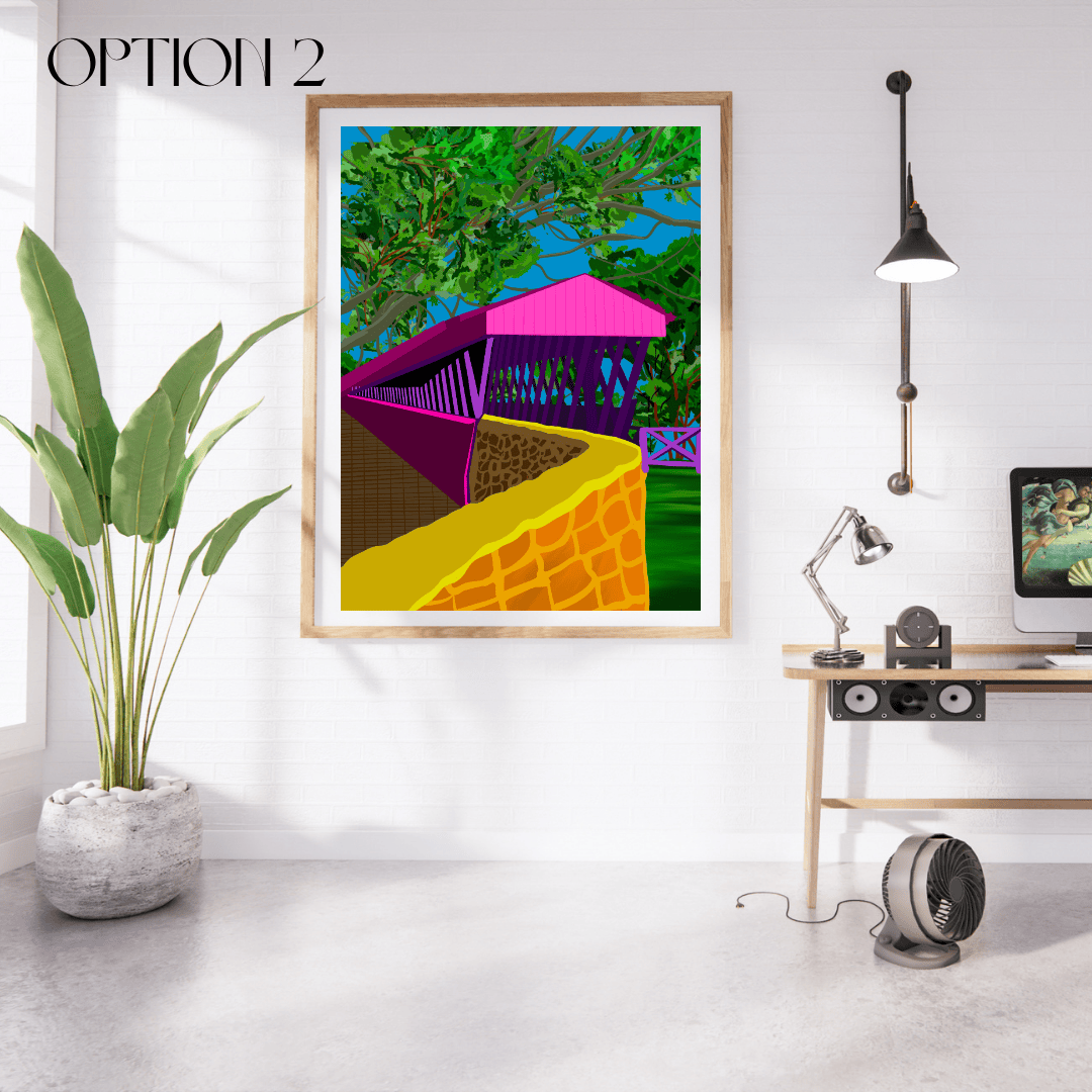 Bailey Made Art Co Cullman Clarkson Covered Bridge Art Print Art