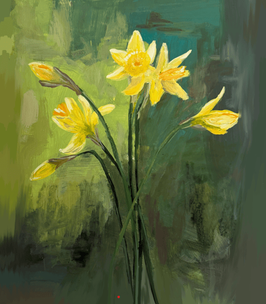 Bailey Made Art Co Daffodils in Bloom Series 1 Art