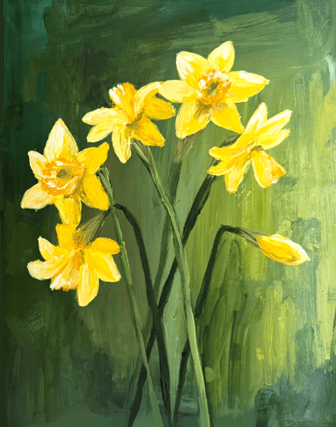 Bailey Made Art Co Daffodils in Bloom Series 2 Art