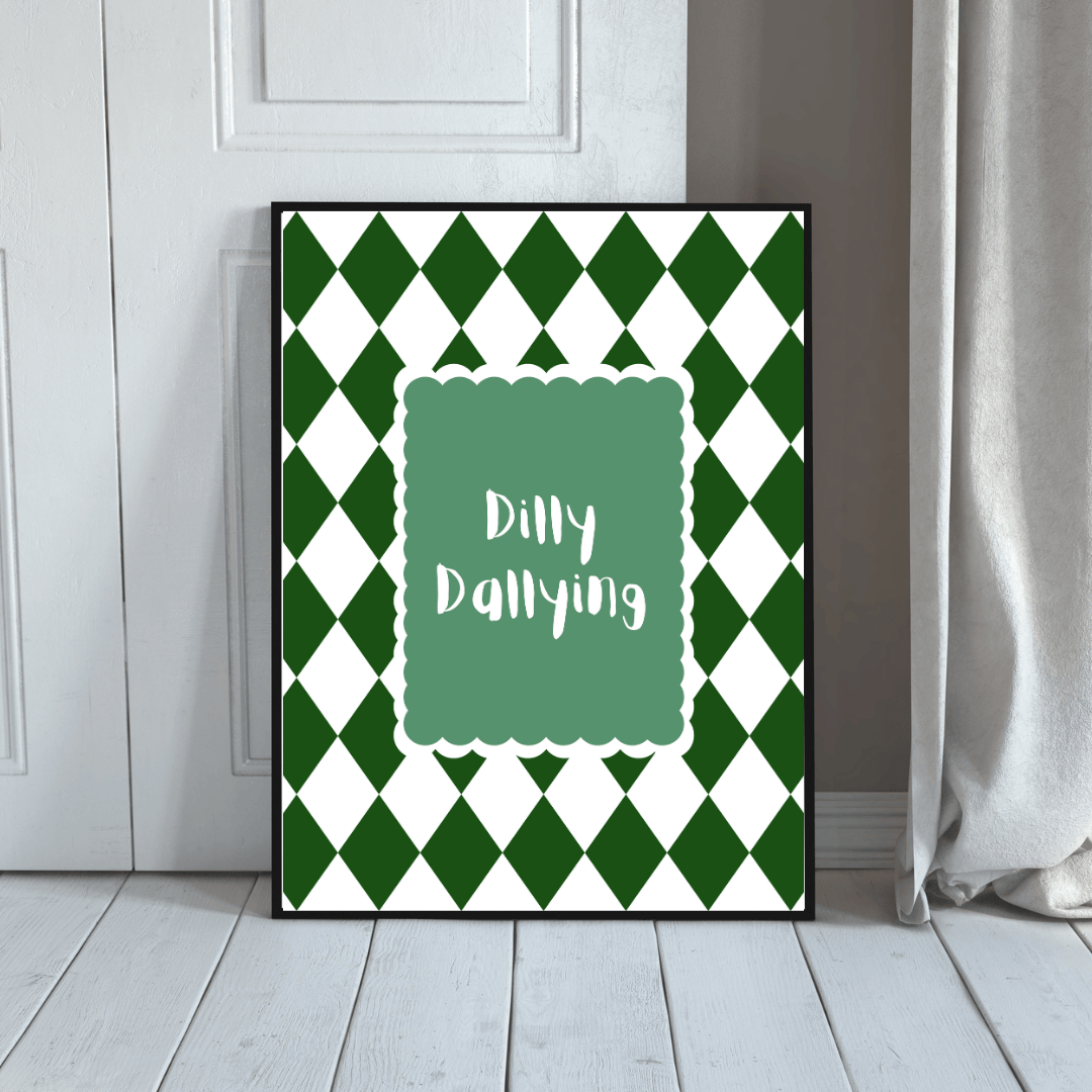 Bailey Made Art Co Dilly Dally Art Print Art