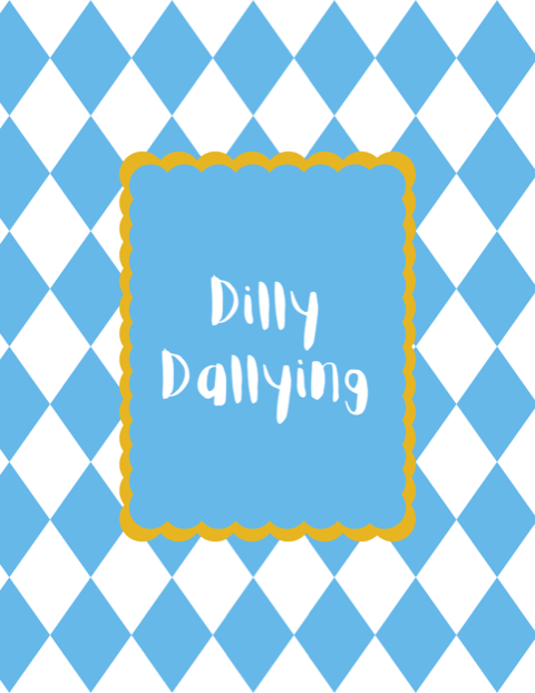 Bailey Made Art Co Dilly Dally- Blue Art