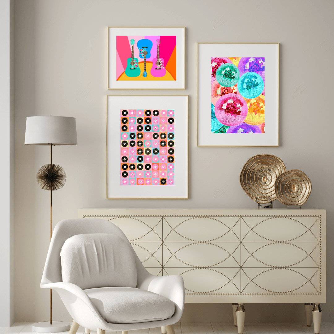 Bailey Made Art Co Disco Party Art Print Art