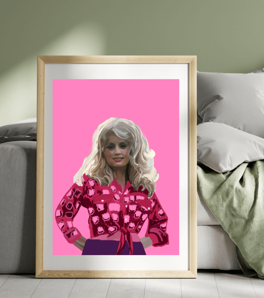 Bailey Made Art Co Dolly Parton Art Print Art