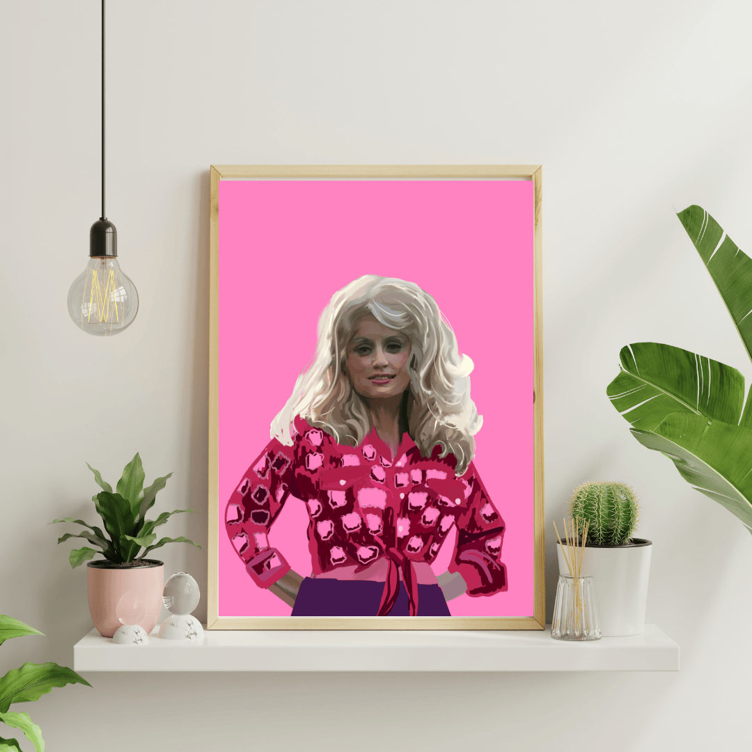Bailey Made Art Co Dolly Parton Art Print Art