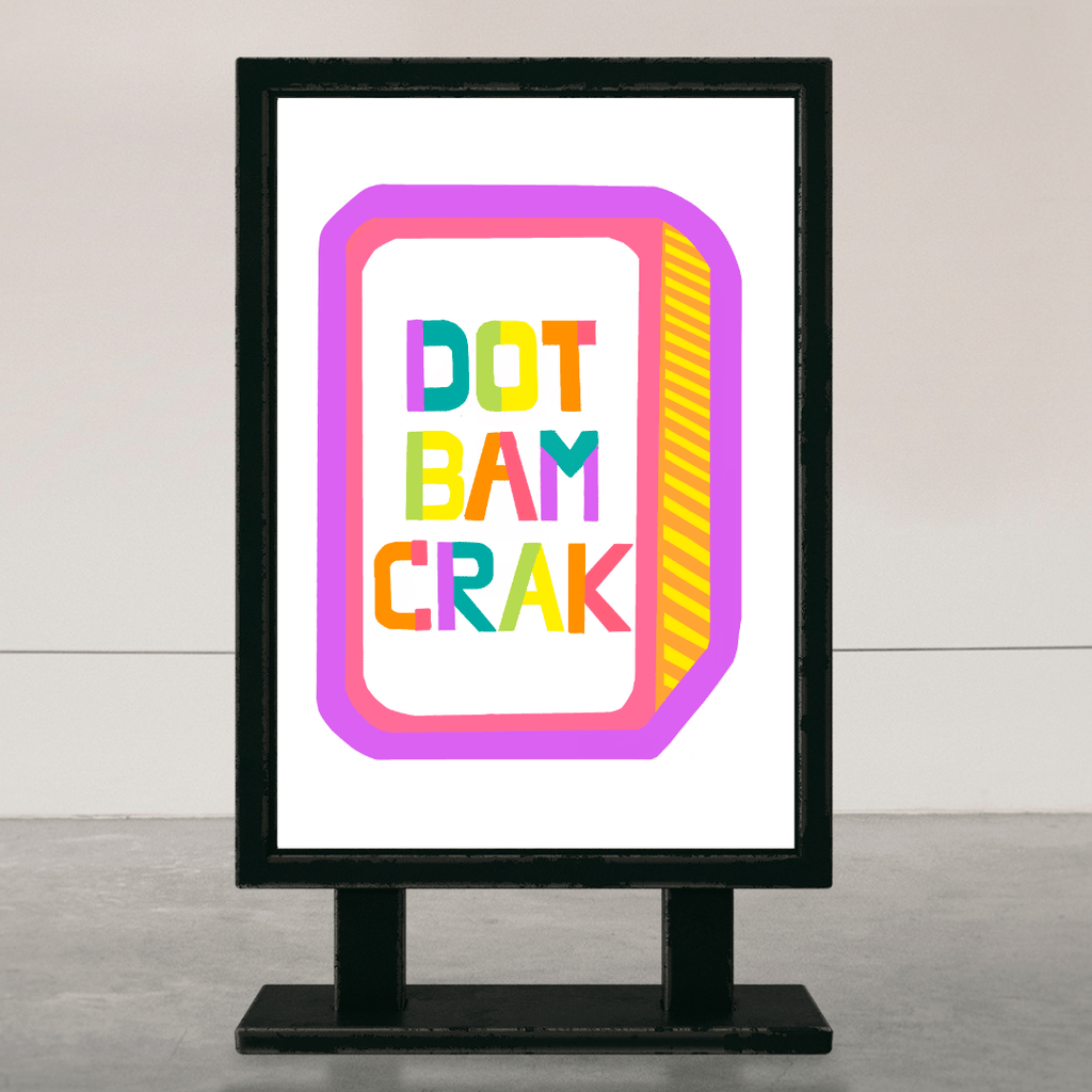 Bailey Made Art Co Dot Bam Crak Mahjong Art Print Art