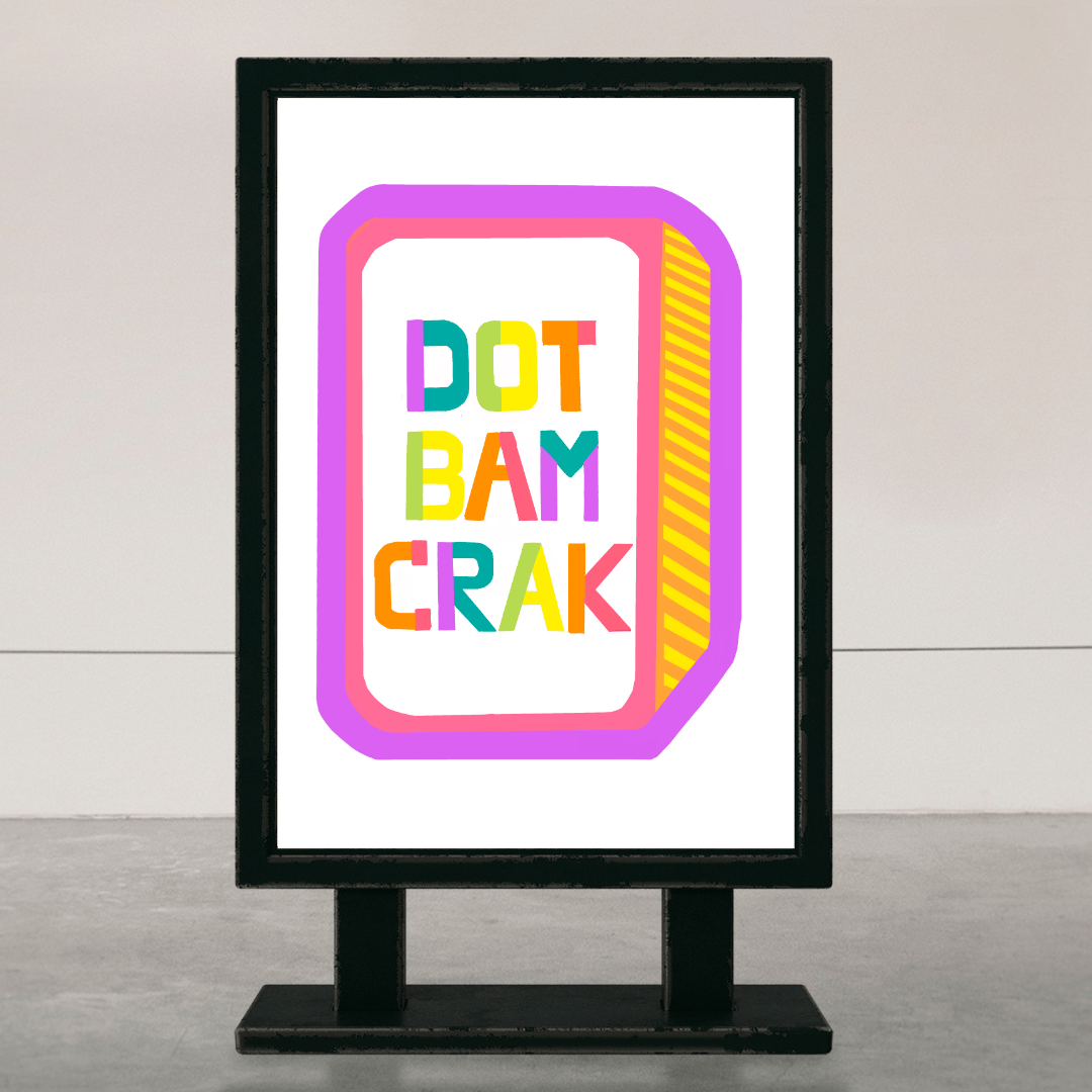 Bailey Made Art Co Dot Bam Crak Mahjong Art Print Art