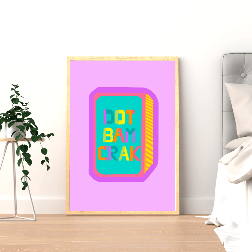 Bailey Made Art Co Dot Bam Crak Mahjong Art Print Art