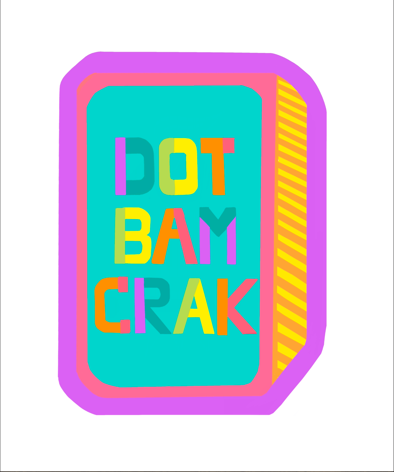 Bailey Made Art Co Dot Bam Crak Mahjong Art Print Art