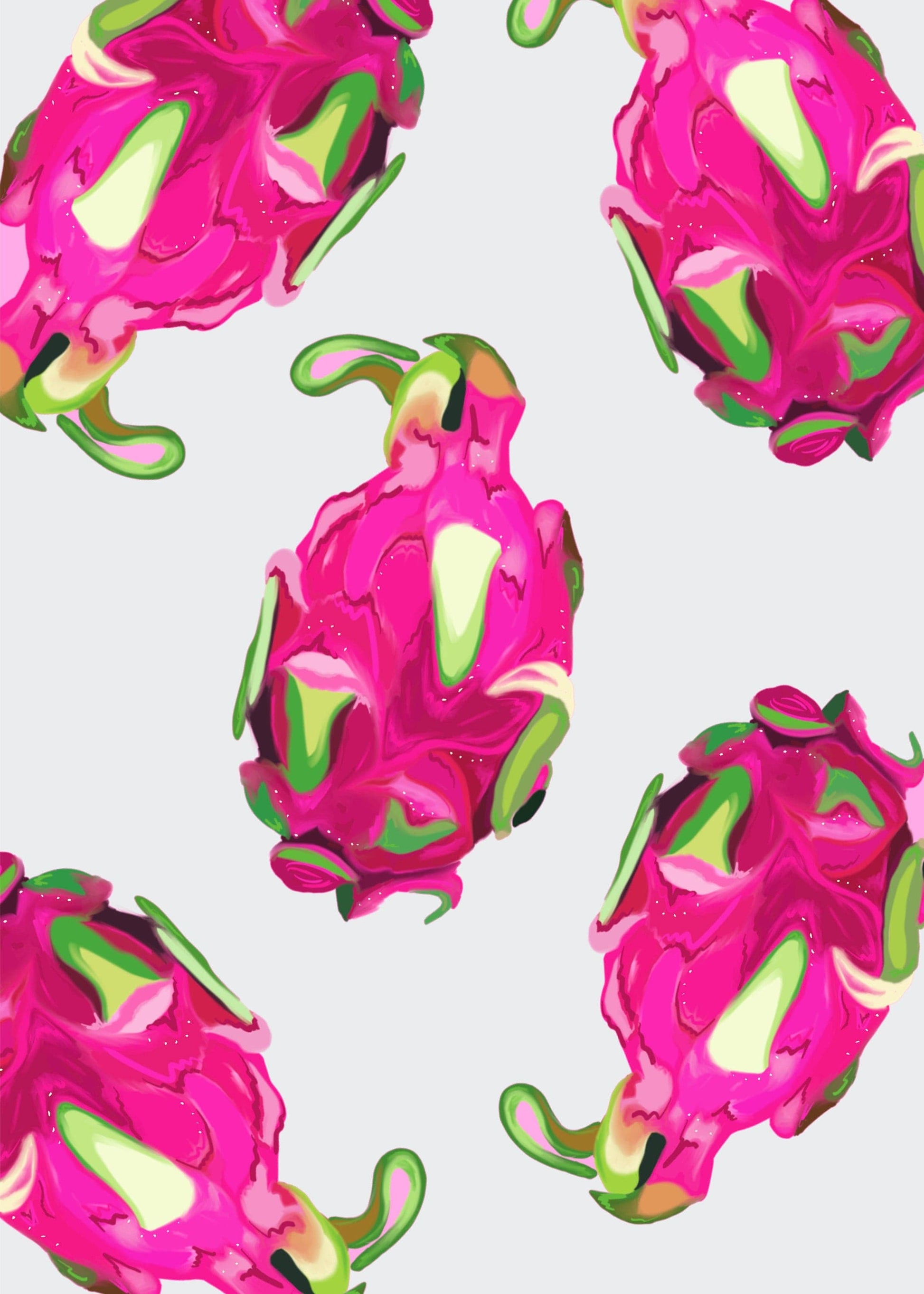Bailey Made Art Co Dragonfruit Fruit Artwork Art