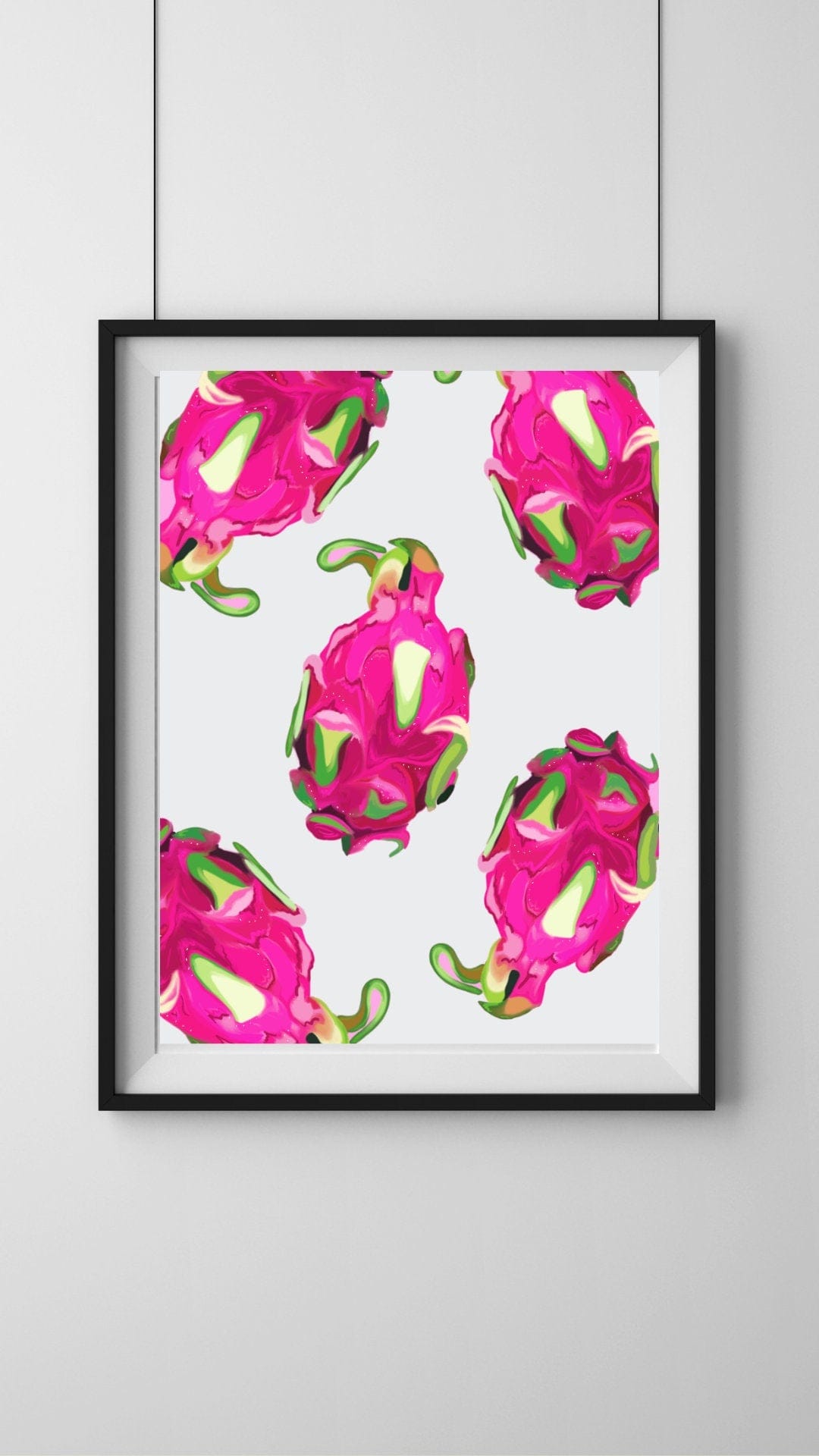 Bailey Made Art Co Dragonfruit Fruit Artwork Art