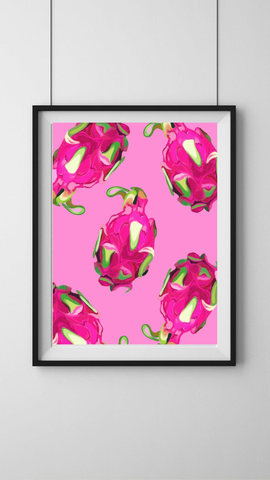 Bailey Made Art Co Dragonfruit Fruit Artwork Art