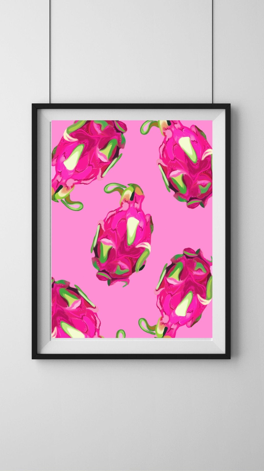 Bailey Made Art Co Dragonfruit Fruit Artwork Art