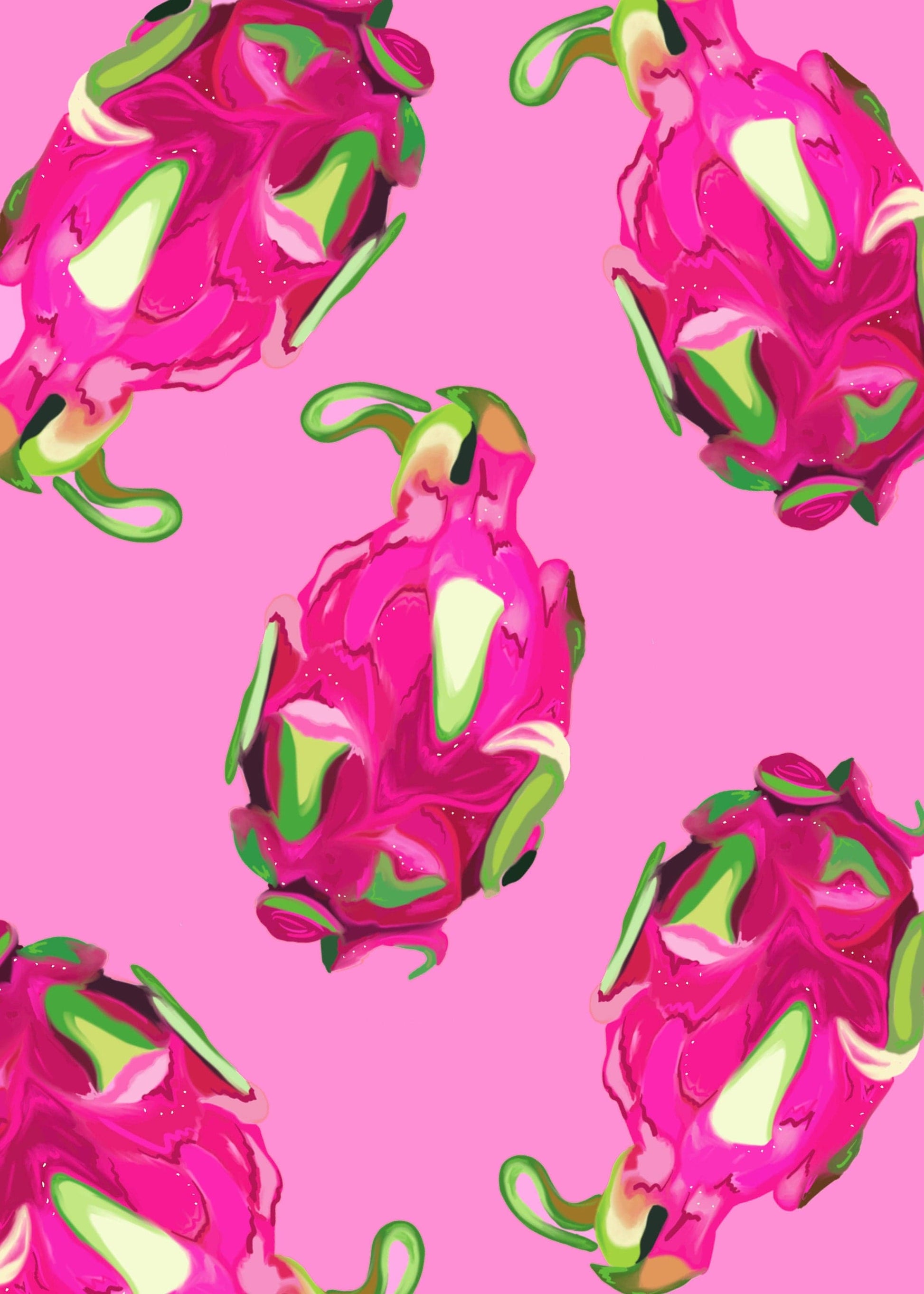 Bailey Made Art Co Dragonfruit Fruit Artwork Art