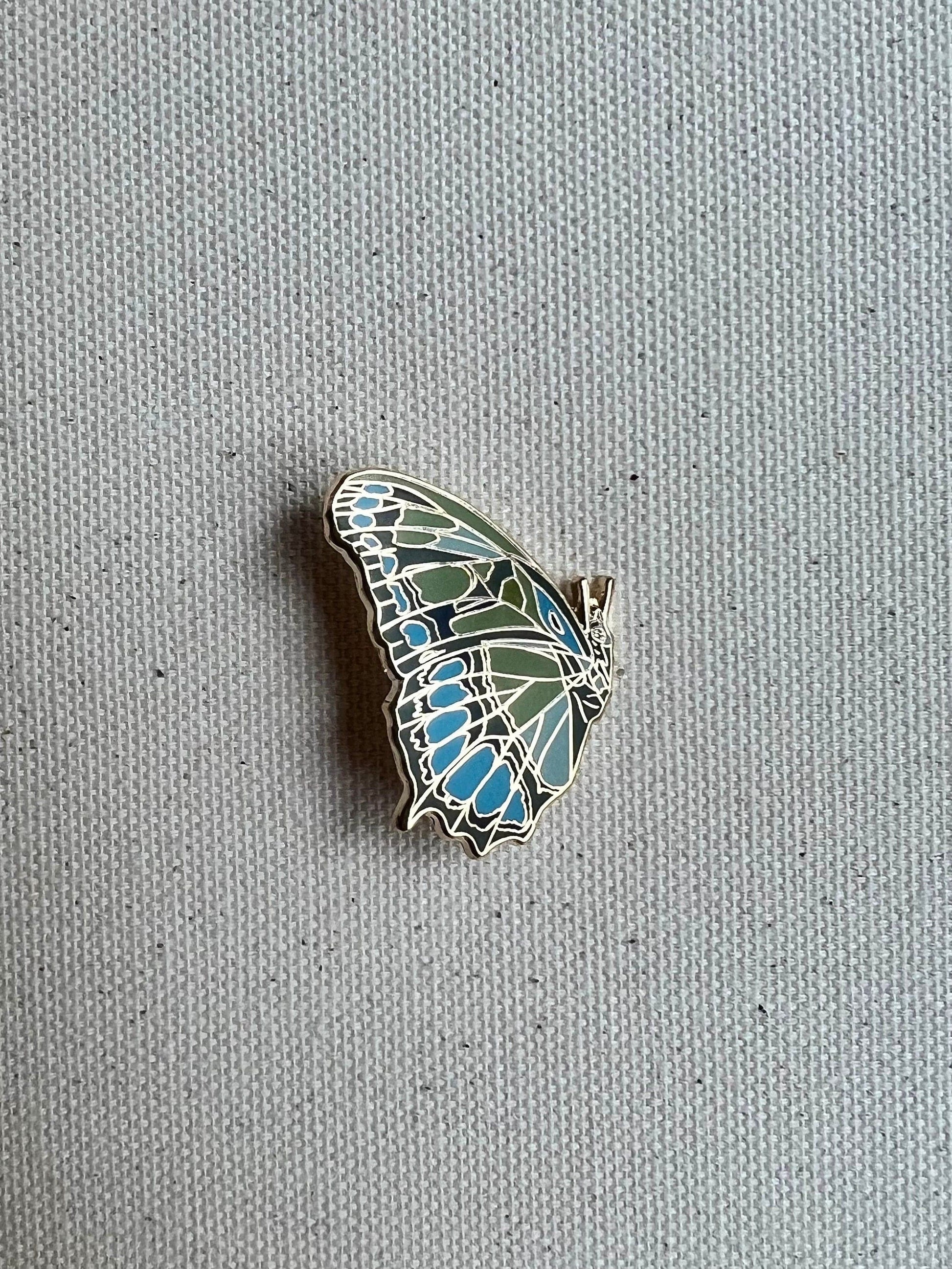 Bailey Made Art Co Evergreen Butterfly Enamel Pin Art