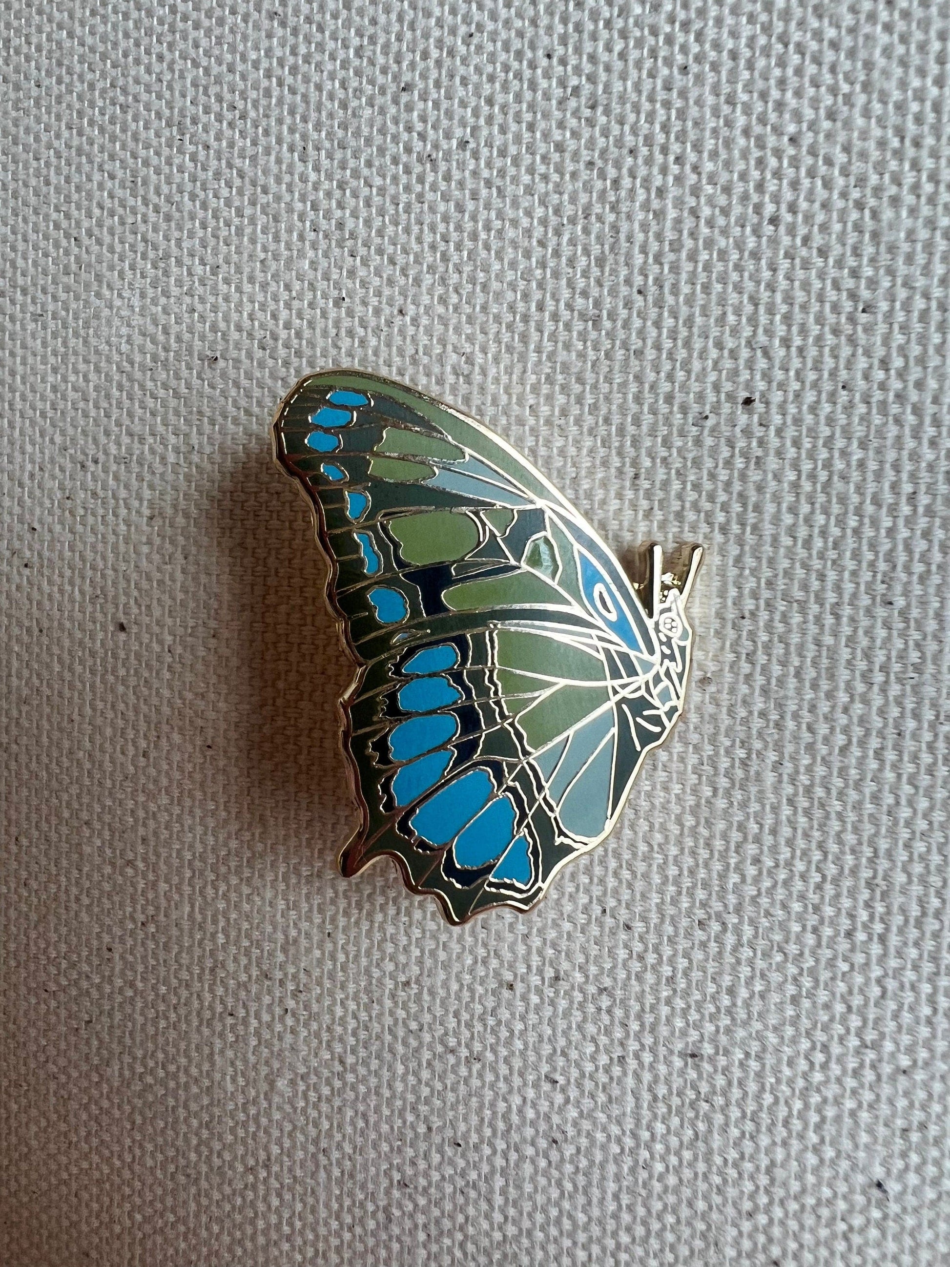 Bailey Made Art Co Evergreen Butterfly Enamel Pin Art