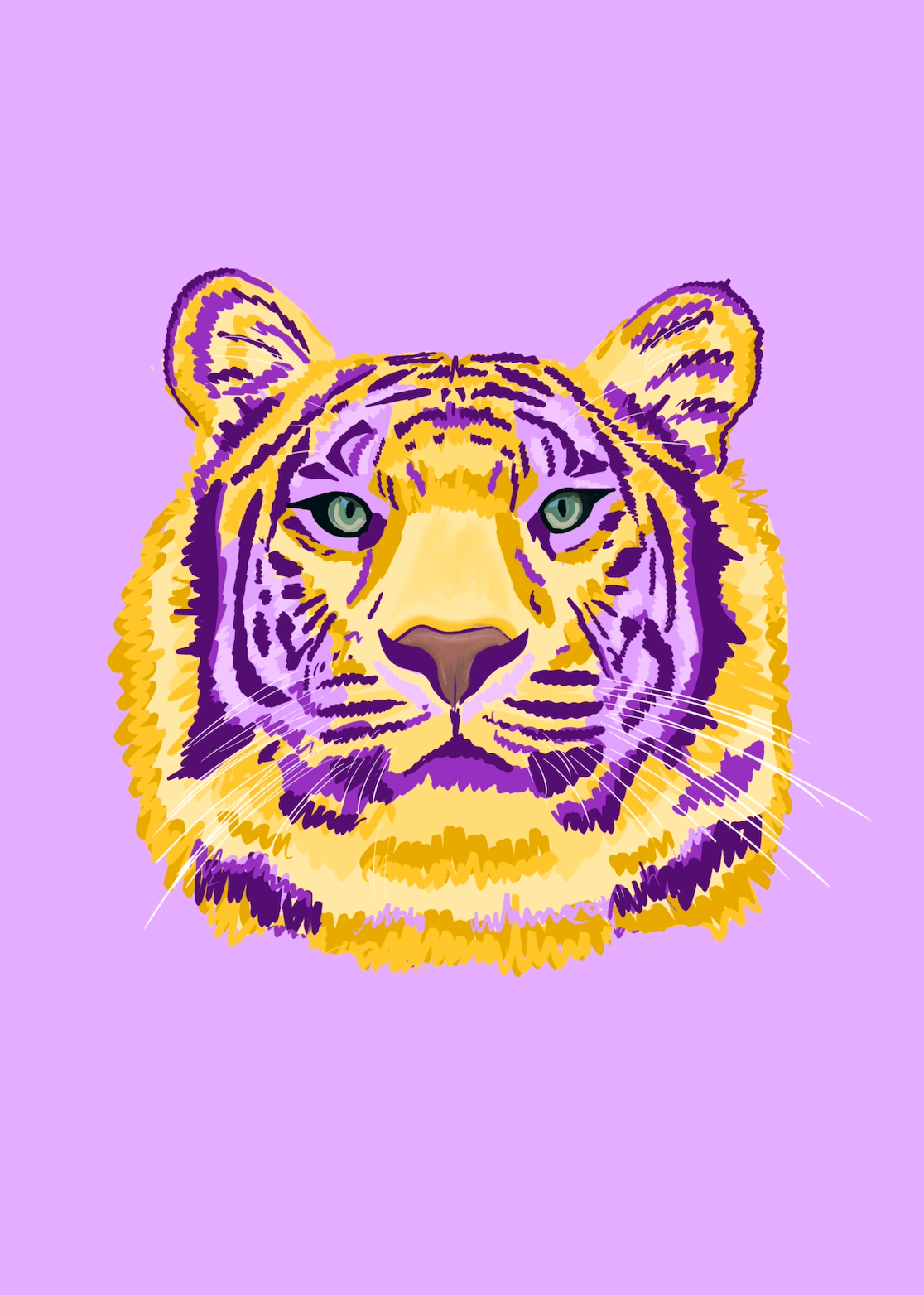 Bailey Made Art Co Eye of the Tiger Art Print Art