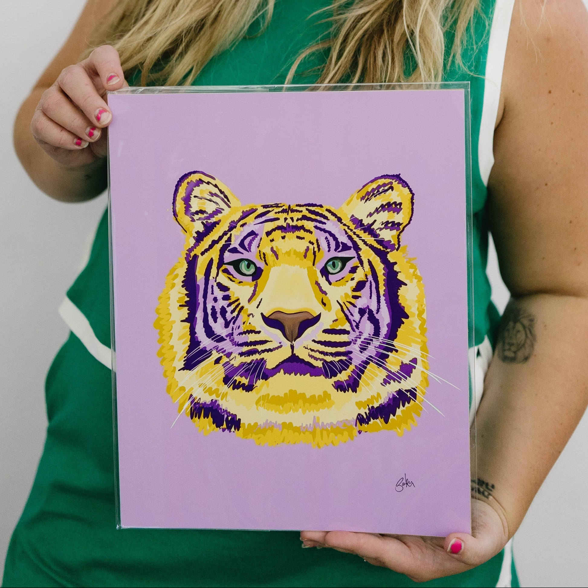 Bailey Made Art Co Eye of the Tiger Art Print Art